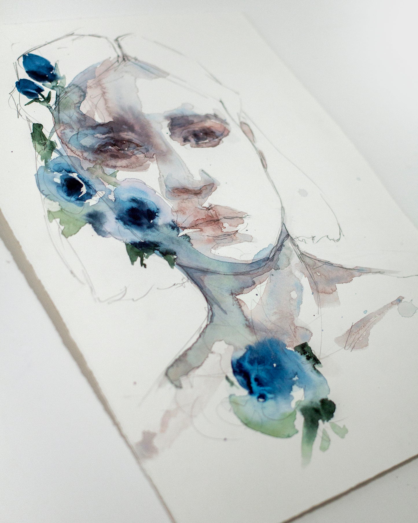 Indigo flowers (28x38 cm) 2022