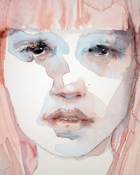 Pink hair (30x40 cm) 2022