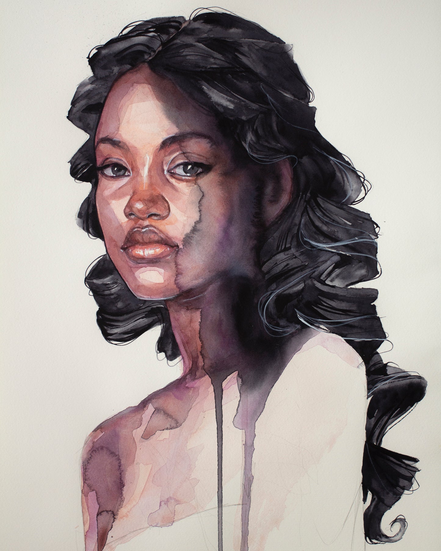 Ink waves (30x40 cm) 2025