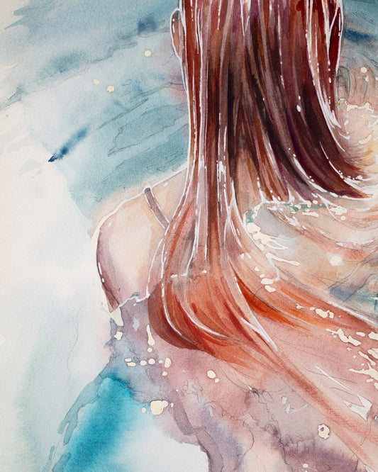 Red dragonfly (28x39 cm) 2023