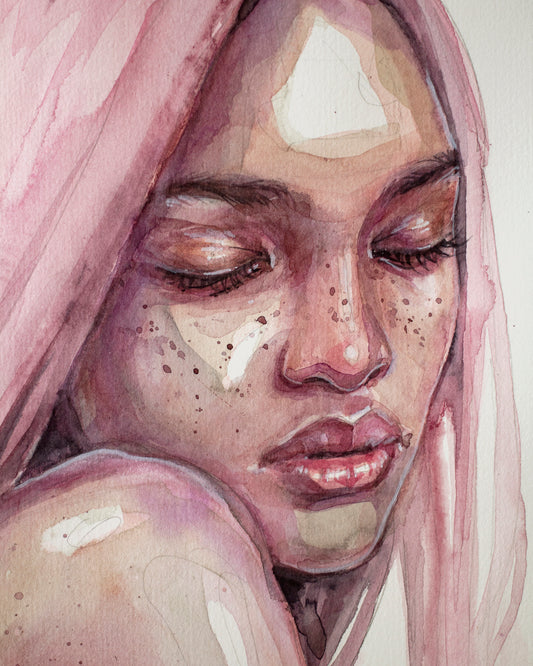 Pink freackles (40x30 cm) 2025