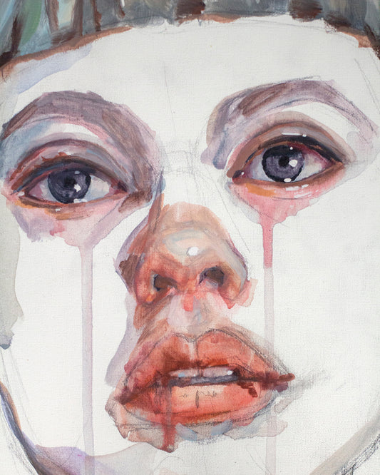 Wet eyes (35x50 cm) 2024