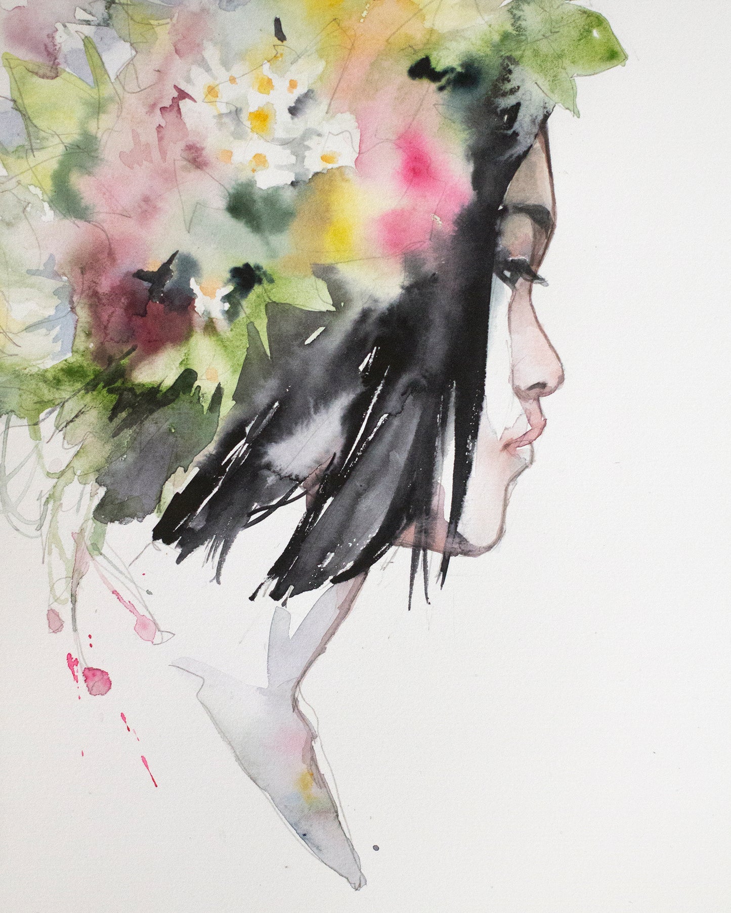 Flora profile study (20x30 cm) 2026