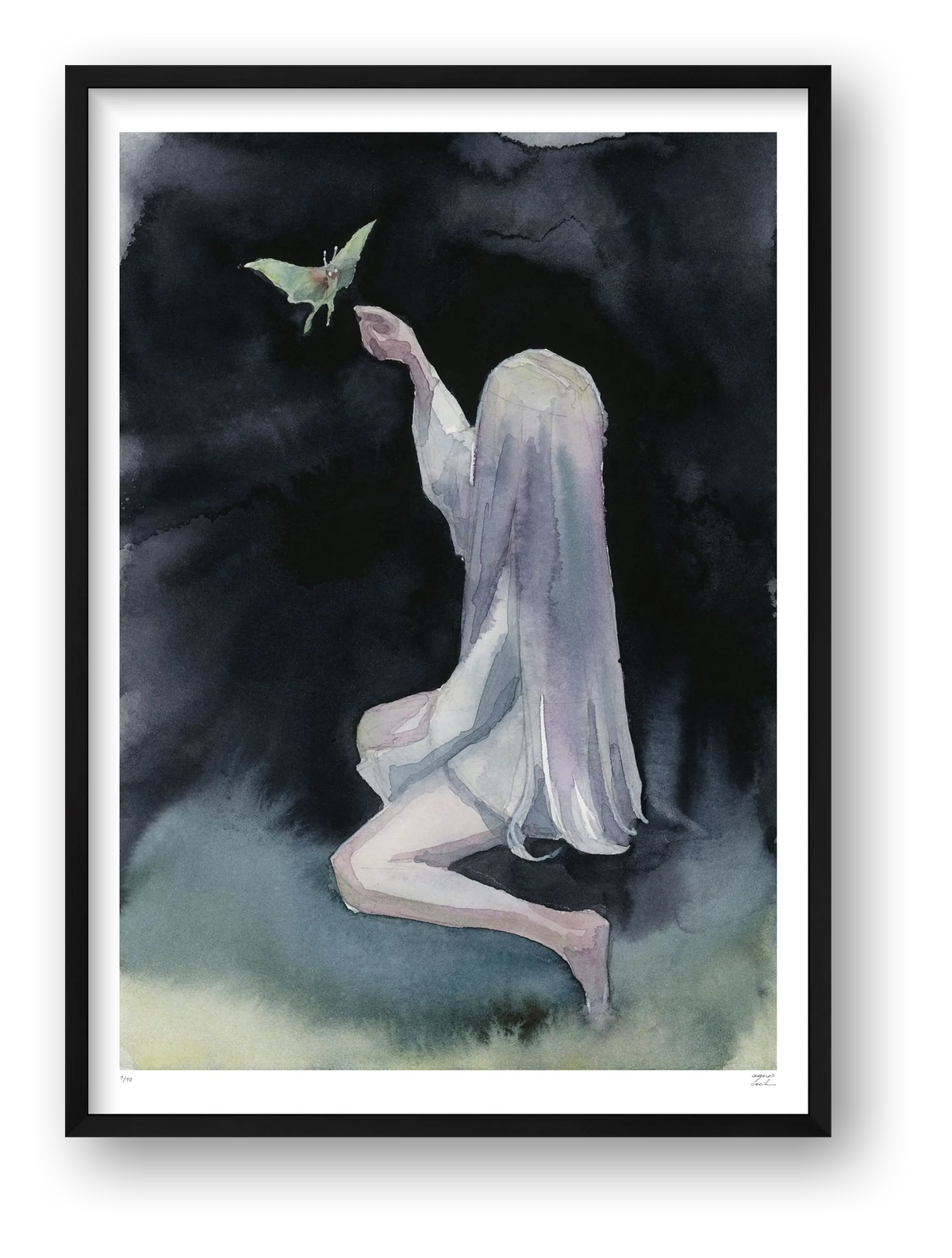 Night Ghost I — framed