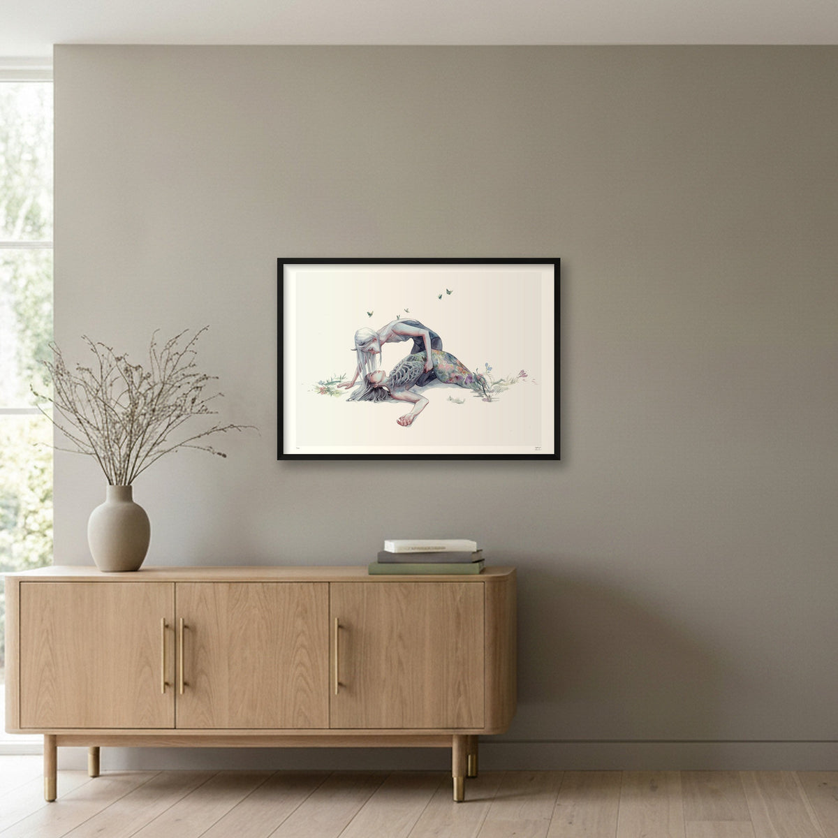Embracing the Nature of Things — 84×59cm, 33×23" Black Frame