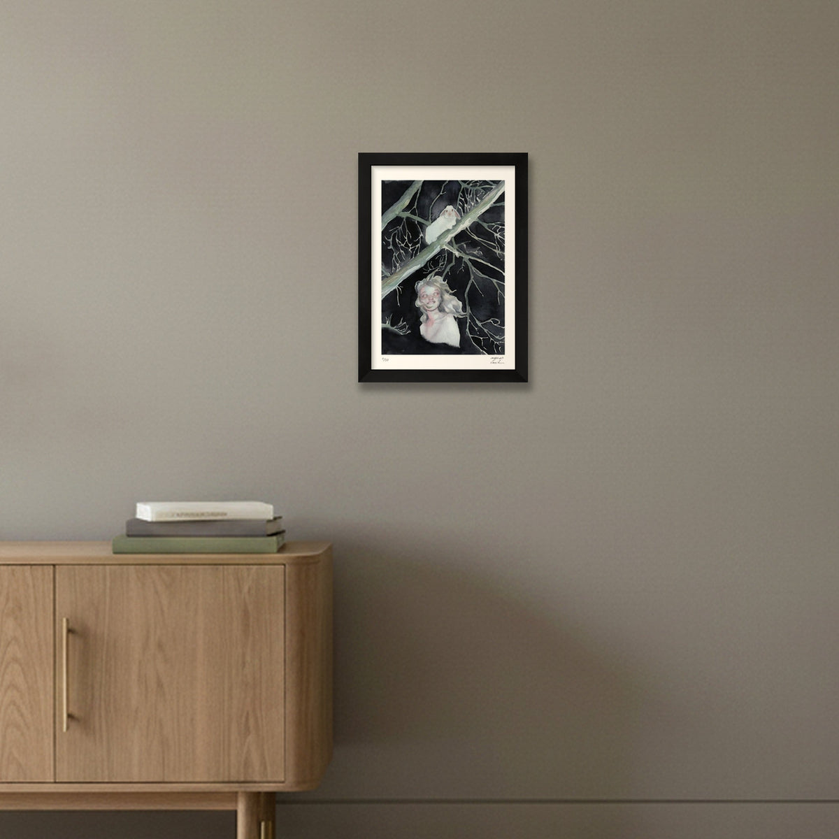 Night Ghost II — A4 (21×30cm, 8×12") Black Frame