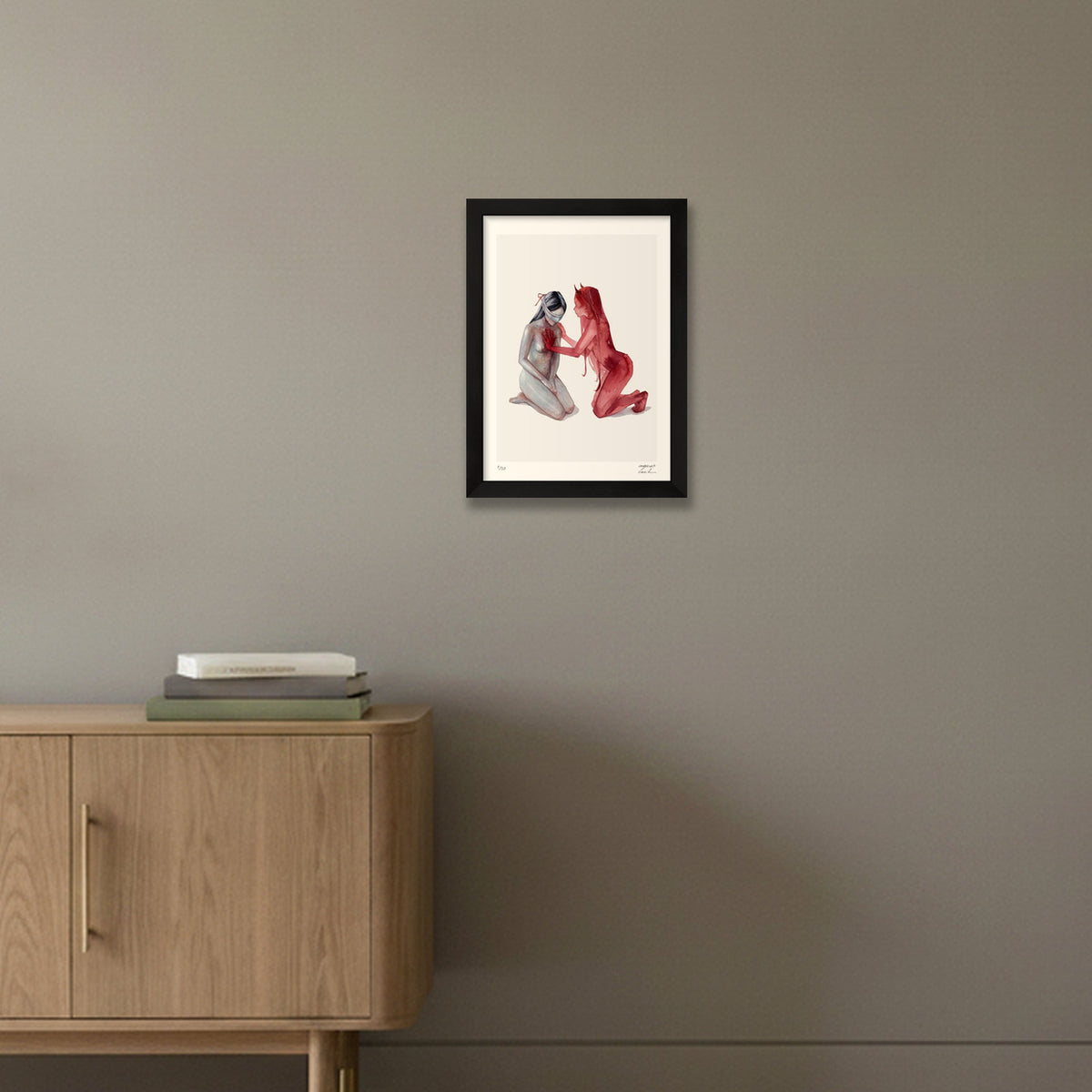 Helpful Evil — A4 (21×30cm, 8×12") Black Frame