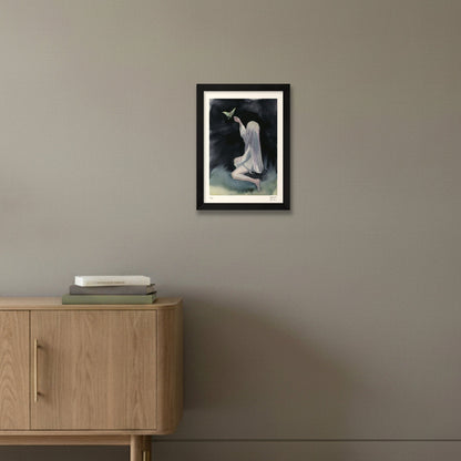 Night Ghost I — A4 (21×30cm, 8×12") Black Frame