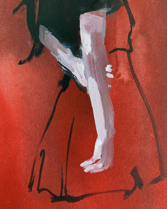 Volcano girl sketch (21x29 cm) 2021