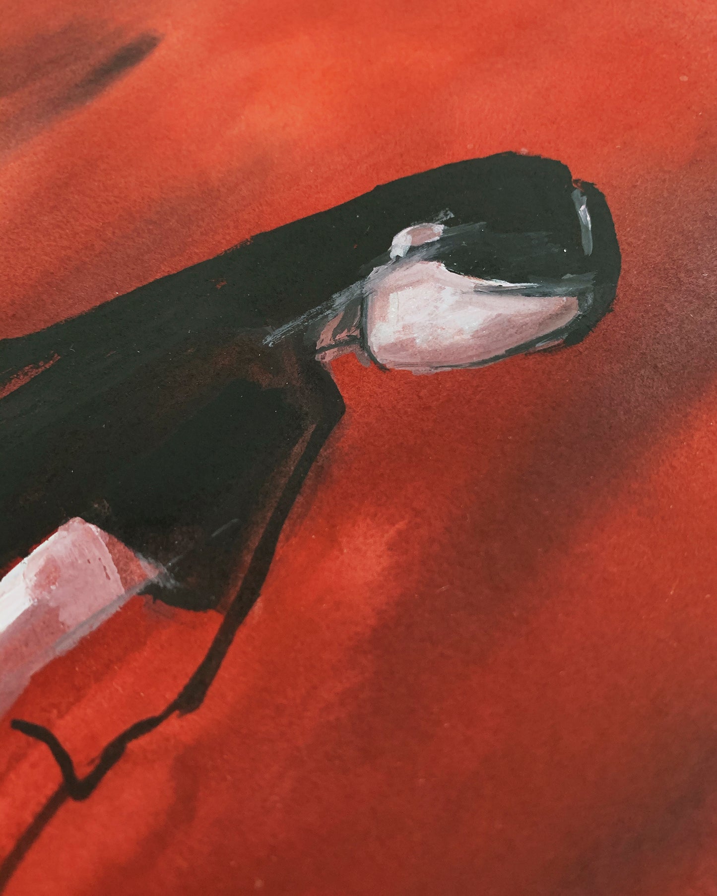 Volcano girl sketch (21x29 cm) 2021