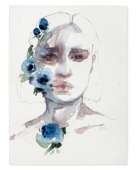 Indigo flowers (28x38 cm) 2022