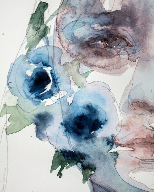 Indigo flowers (28x38 cm) 2022