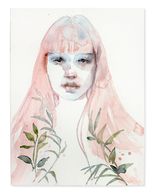 Pink hair (30x40 cm) 2022