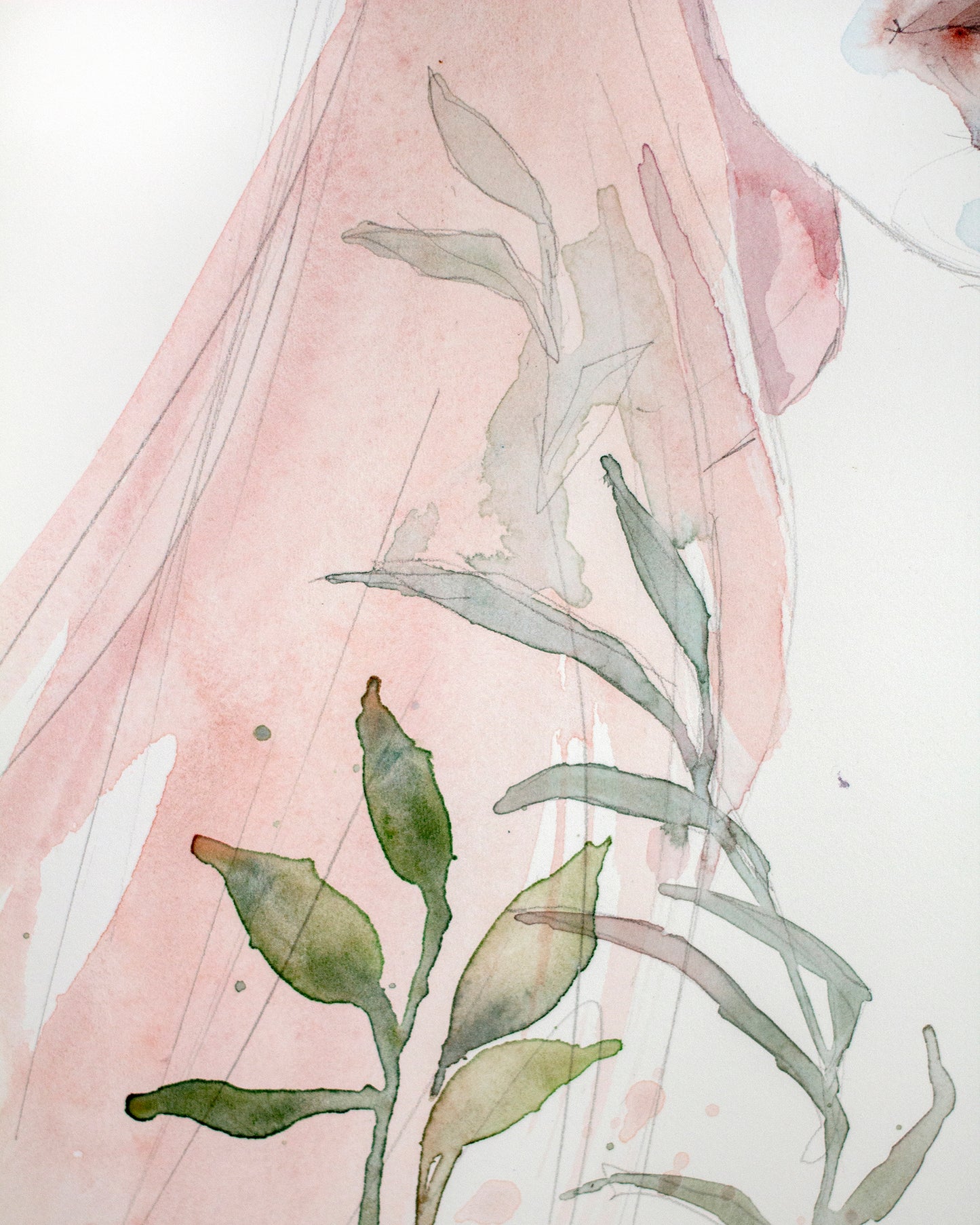 Pink hair (30x40 cm) 2022