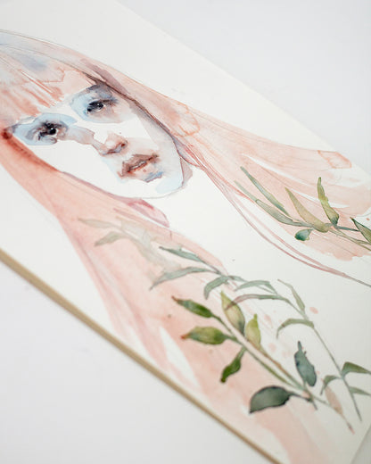Pink hair (30x40 cm) 2022