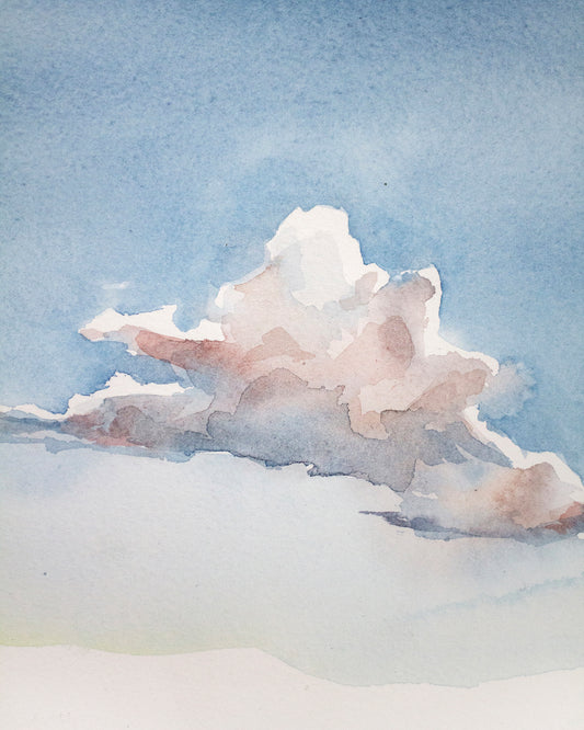 Cloud study (25x18 cm) 2023