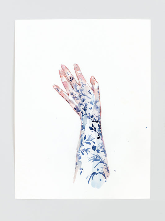 Porcelain hand sketch (29x38 cm) 2024