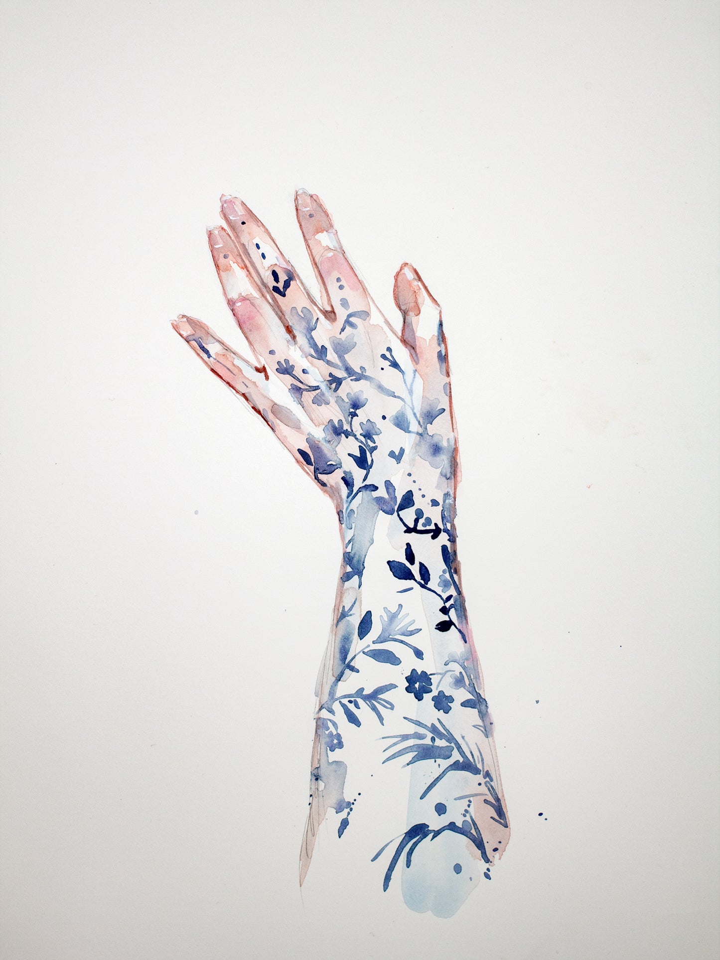 Porcelain hand sketch (29x38 cm) 2024