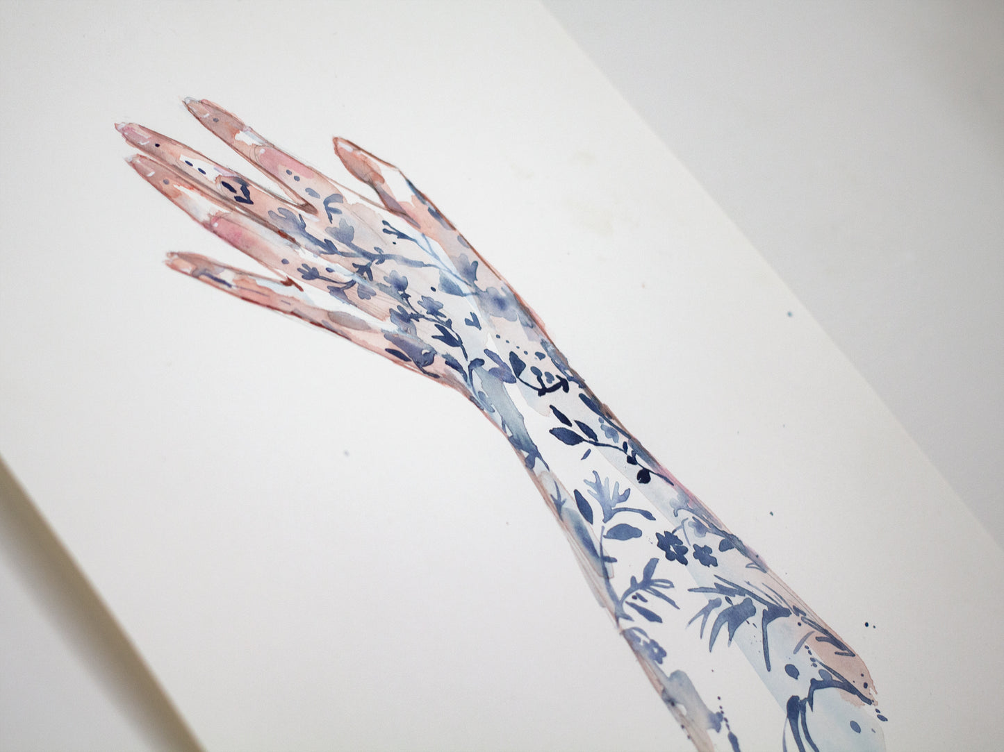 Porcelain hand sketch (29x38 cm) 2024