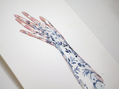 Porcelain hand sketch (29x38 cm) 2024
