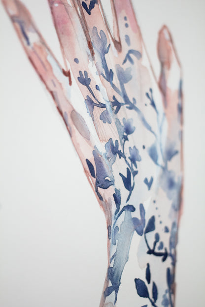 Porcelain hand sketch (29x38 cm) 2024