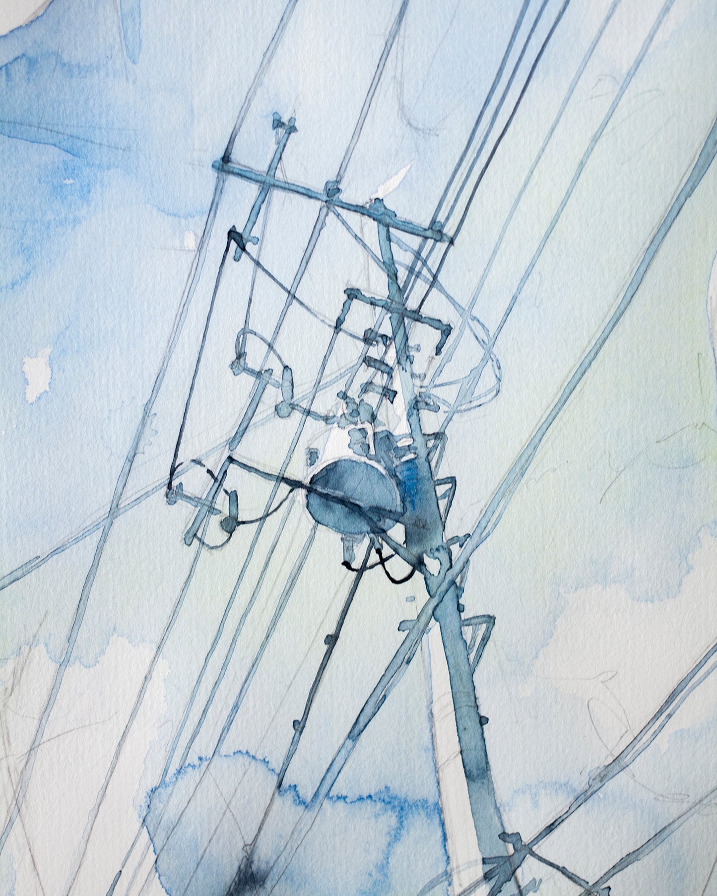 Lifting my eyes to the sky (30x40 cm) 2025
