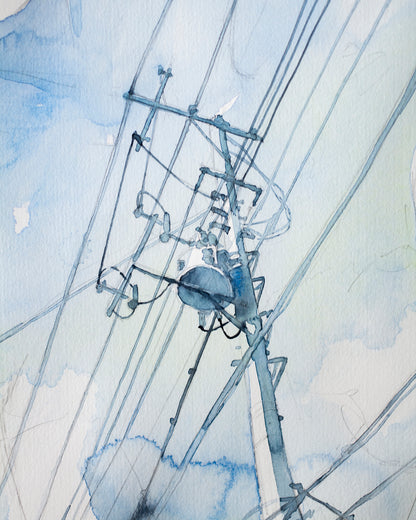Lifting my eyes to the sky (30x40 cm) 2025