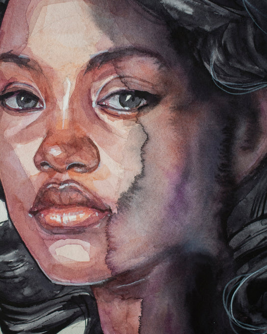 Ink waves (30x40 cm) 2025