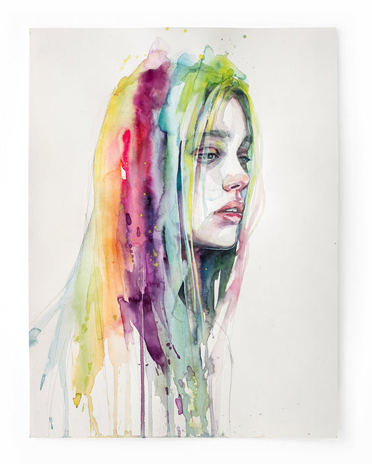 Rainbow waterfall (30x40 cm) 2025