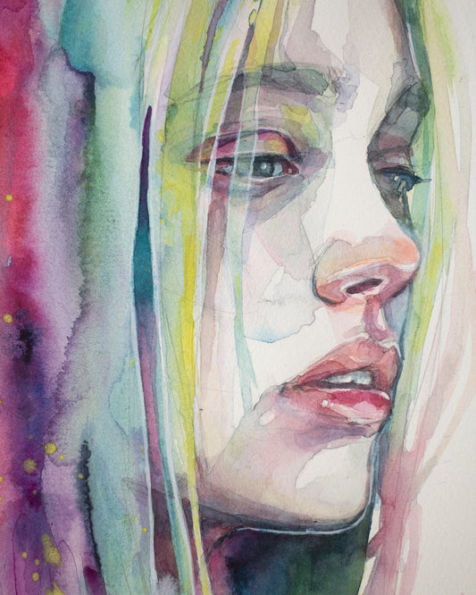 Rainbow waterfall (30x40 cm) 2025