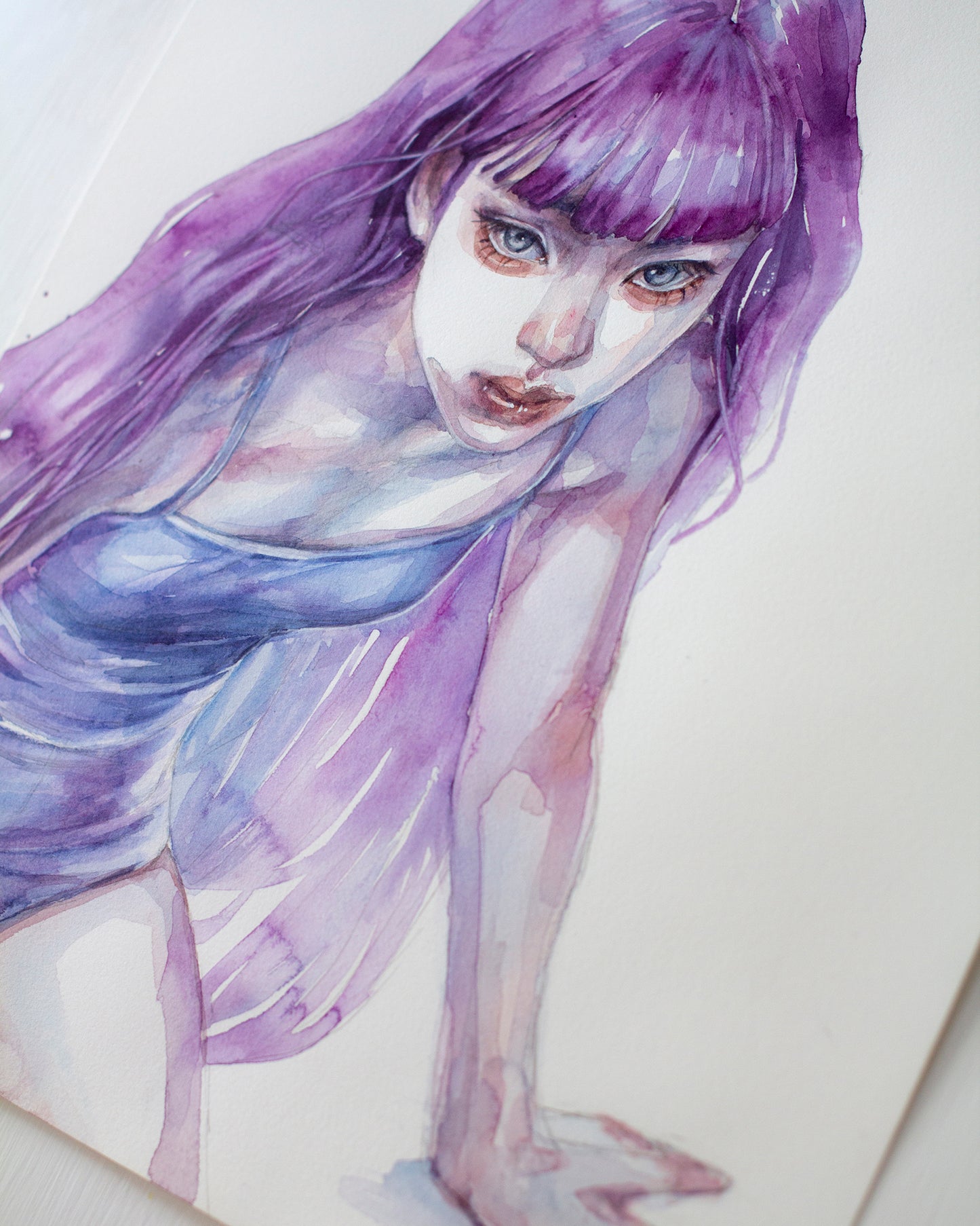 Violet girl (30x40 cm) 2024