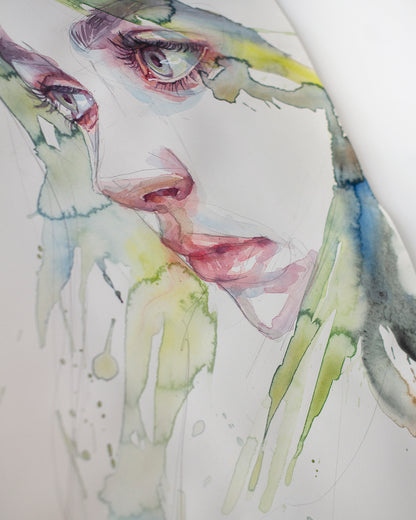 Echoes in green (30x46 cm) 2024