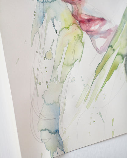 Echoes in green (30x46 cm) 2024