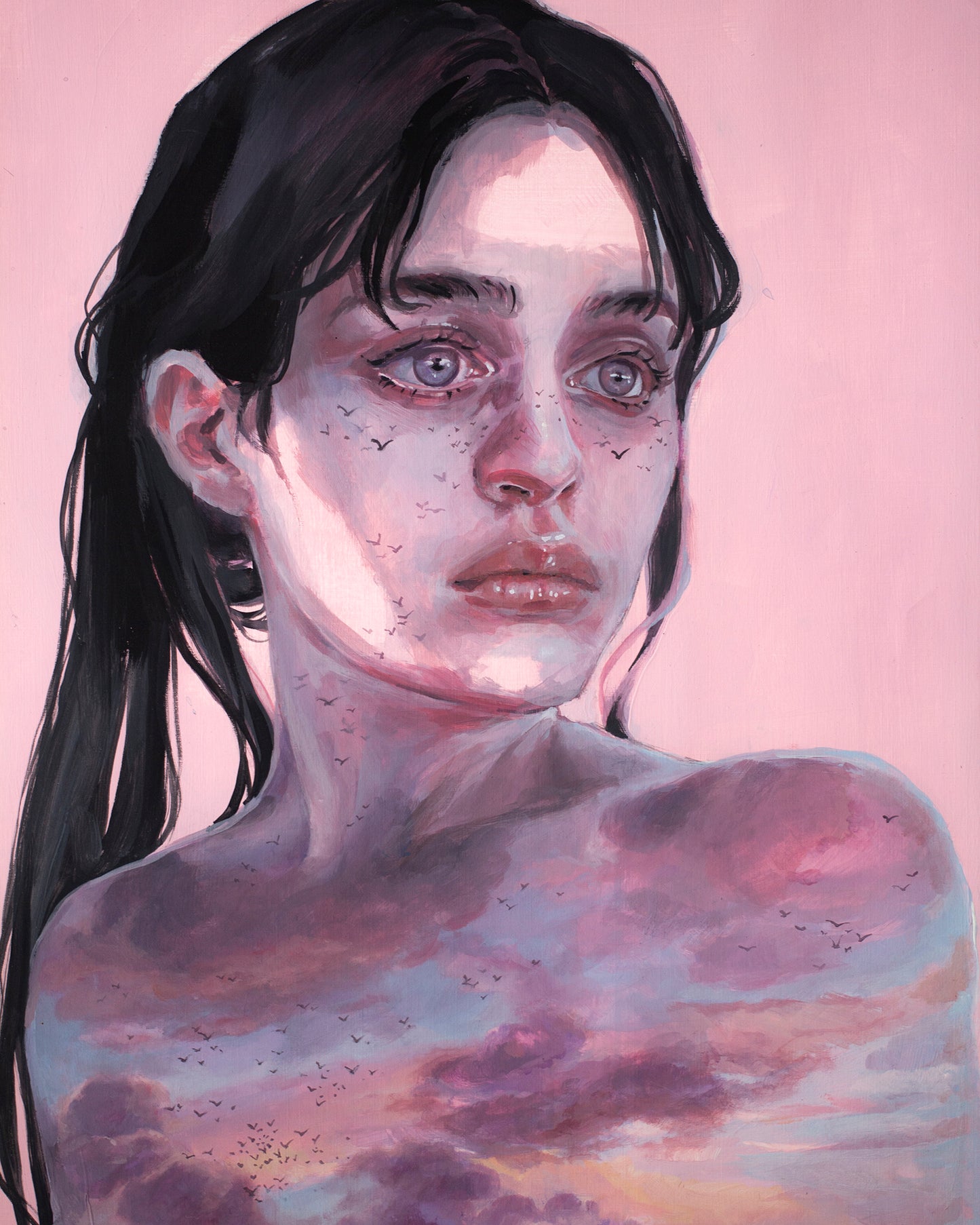 5 PM sky (40x50 cm) 2024