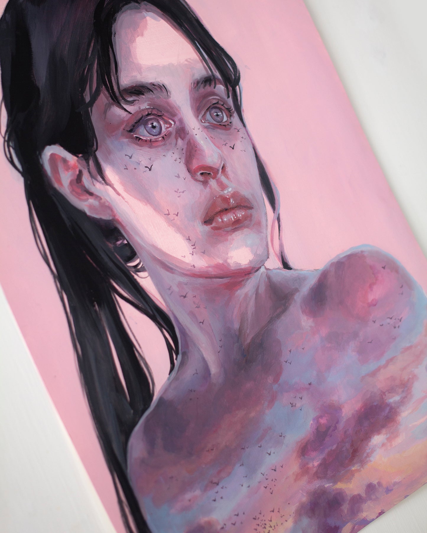 5 PM sky (40x50 cm) 2024