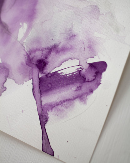 Tyrian purple strokes (40x30 cm) 2025