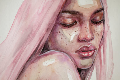 Pink freackles (40x30 cm) 2025