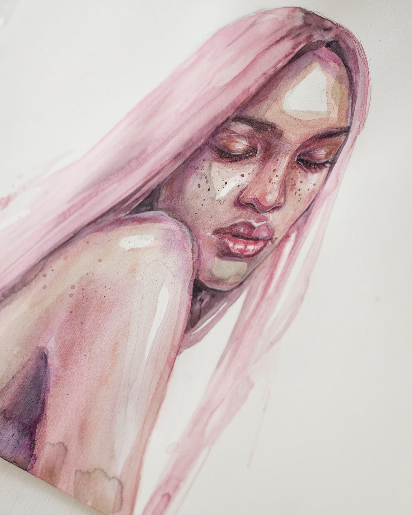 Pink freackles (40x30 cm) 2025