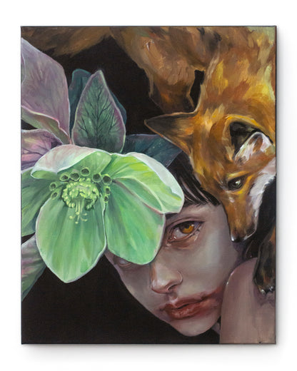 The call of the fox (40x50 cm) 2025