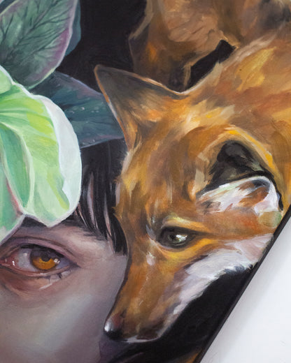 The call of the fox (40x50 cm) 2025