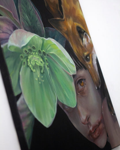 The call of the fox (40x50 cm) 2025