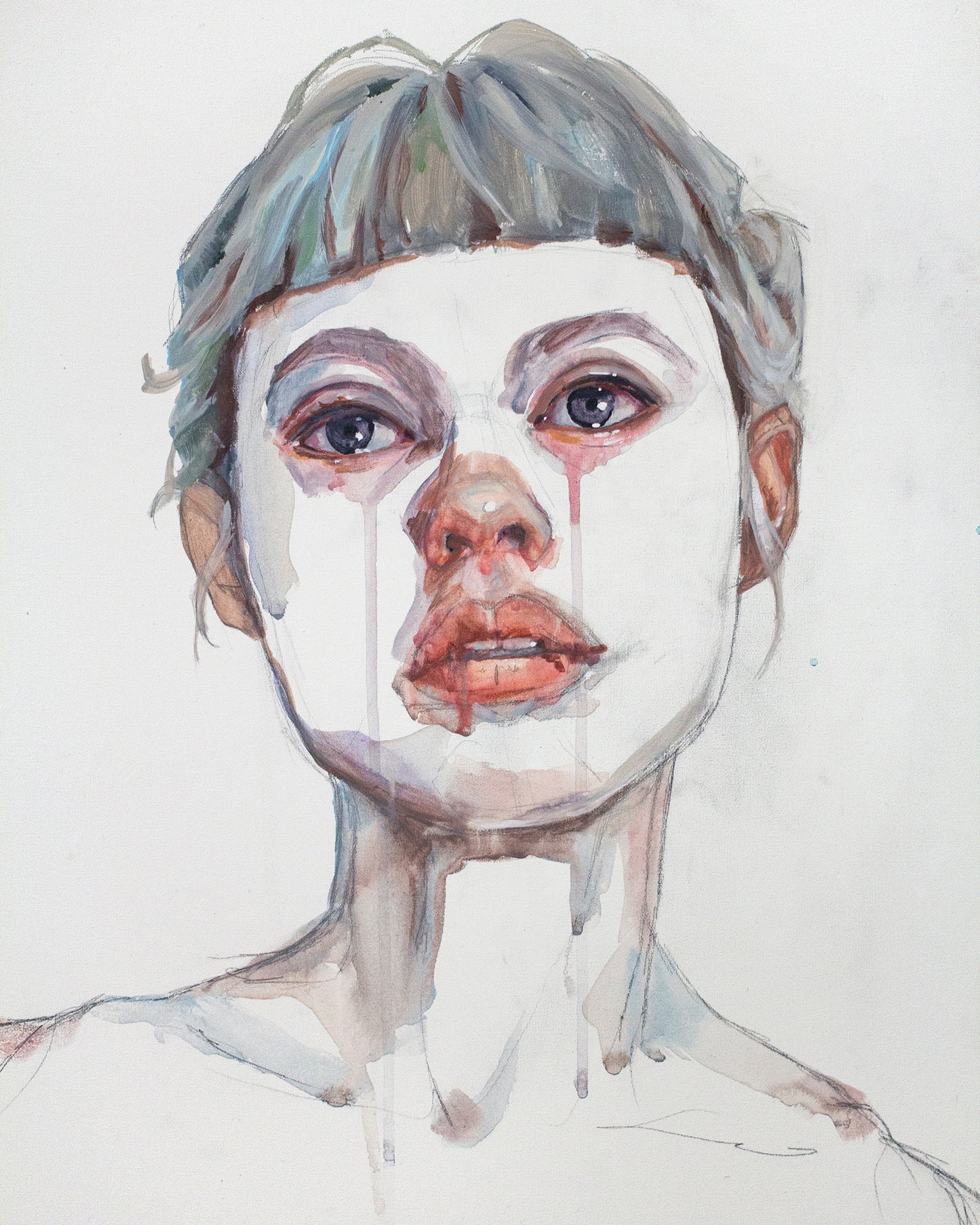 Wet eyes (35x50 cm) 2024