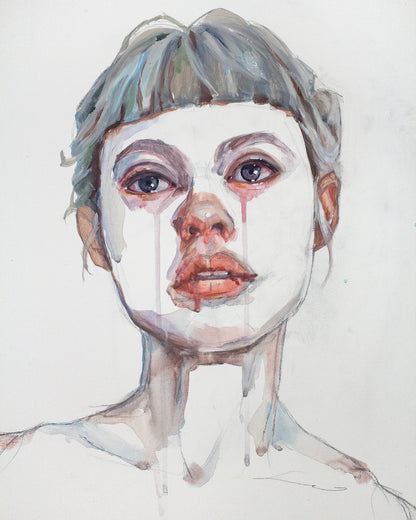 Wet eyes (35x50 cm) 2024