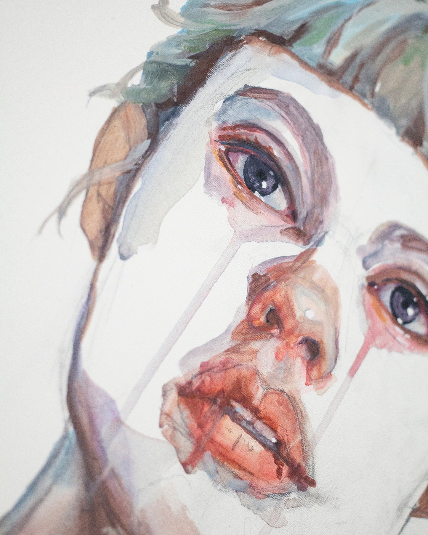 Wet eyes (35x50 cm) 2024