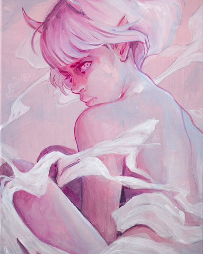 Pink demon (35x50 cm) 2024