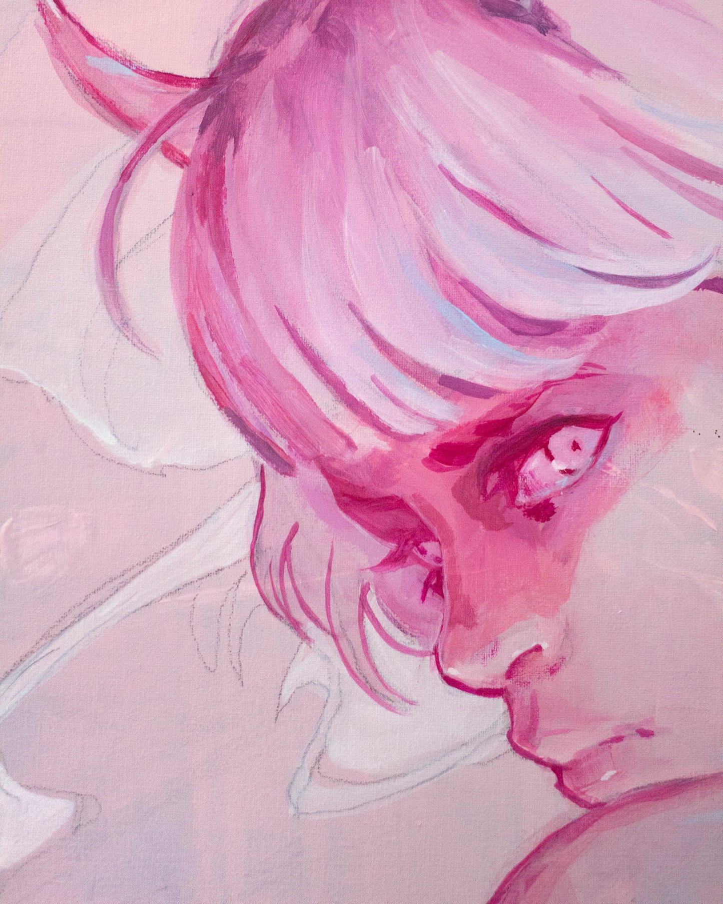 Pink demon (35x50 cm) 2024