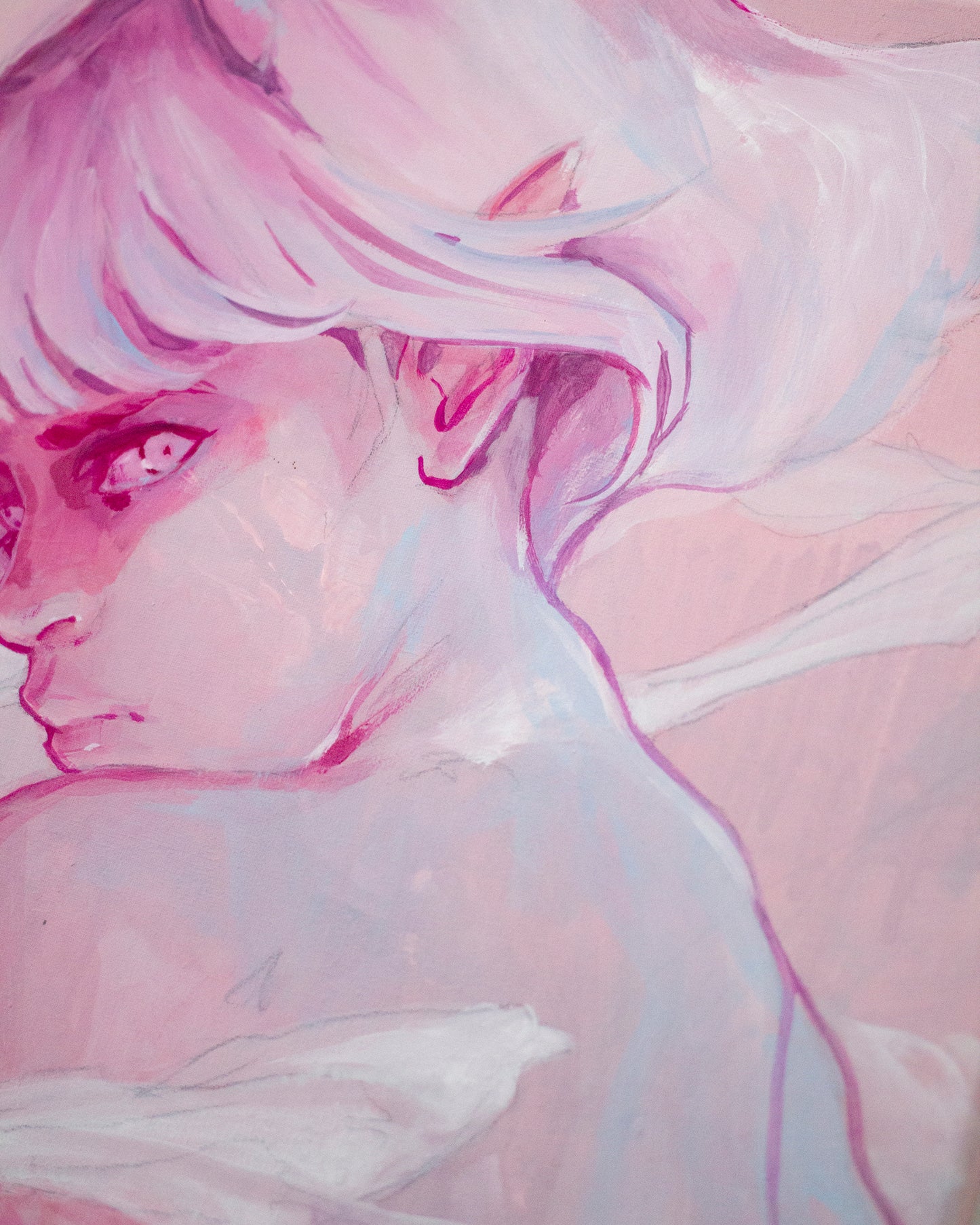 Pink demon (35x50 cm) 2024