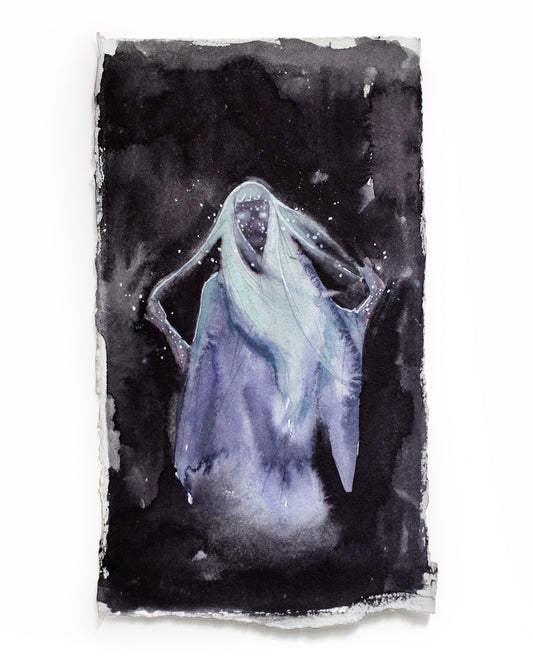 Shining in the dark study (12x22 cm) 2023