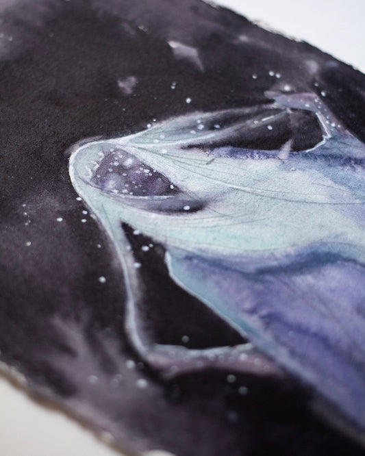 Shining in the dark study (12x22 cm) 2023