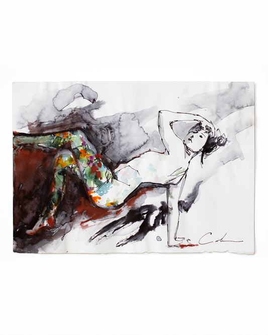 Flowers figure study III (21x15 cm) 2022